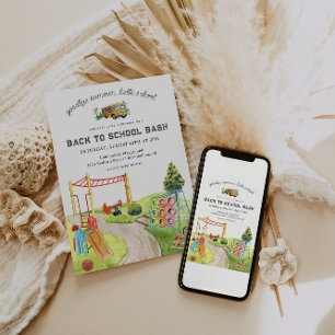 Convite De Volta à Escola   Festa no Parque de Diversões