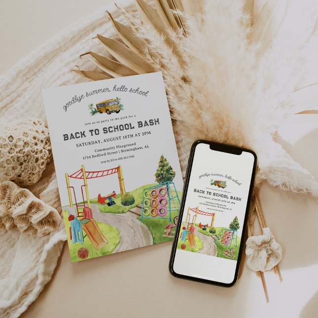 Convite De Volta à Escola | Festa no Parque de Diversões (Criador carregado)