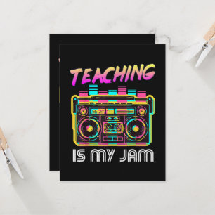 Convite De Volta à Escola Retro Ensino é Minha Paixão 80s