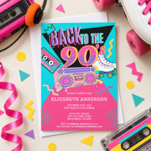 De volta aos anos 90 Festa de Aniversário Retro Ne