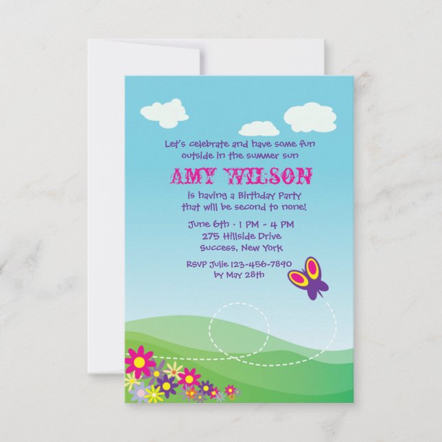 Convite de Voo da Borboleta (Frente)