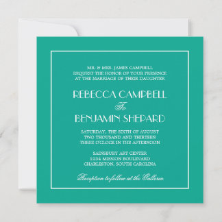 Convite Decadente Casamento de Chic, elegante