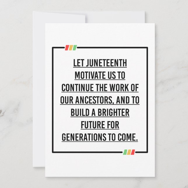 Convite Décima Sétima Citações, Liberdade da Afro-American (Frente)