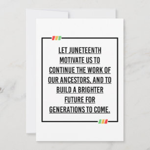 Convite Décima Sétima Citações, Liberdade da Afro-American