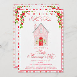 Convite Decking New Halls Christmas Housewarming