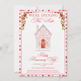 Convite Decking New Halls Christmas Housewarming