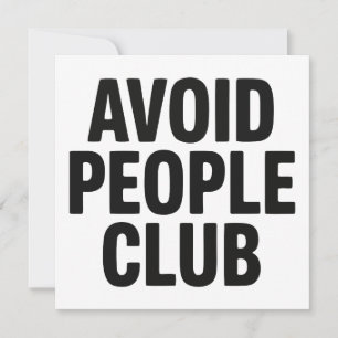 Convite Declaração de Humor de Introvertido do Clube de Ev