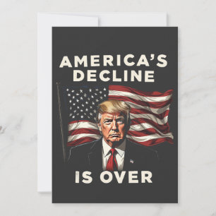 Convite Declínio da América Acabou Trump Americano Patriót