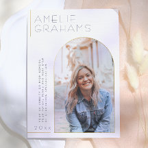 Deco | Elegant Gold Arch Graduation Announcement