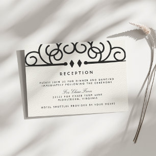 Convite Deco Flourish Recepção de casamento