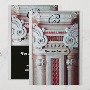 Convite DECOR ELEGANTE E ESTILOSO vermelho branco preto me