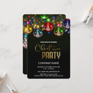 Convite Decora da Vintagem Corporativa de Natal Cômico