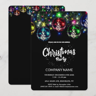 Convite Decora da Vintagem Corporativa de Natal Cômico