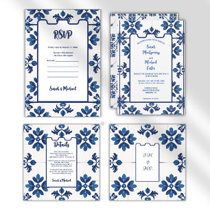 Convite Decoração Azulejo Azul de Lisboa
