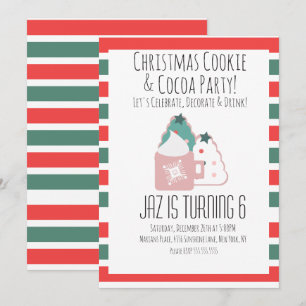Convite Decoração de Biscoito de Natal Cacau Assado