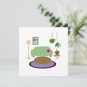 Convite Decoração de Casa Sala de Estar Aconchegante Amant