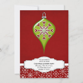 Convite Decoração de Natal (Vermelho)