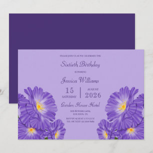 Convite Decoração de Vinca para 60º Aniversário