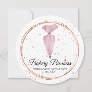 Convite Decoração do bolo de pastelaria Patisserie com A