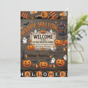 Convite Decoração e Roupas Personalizadas de Halloween par