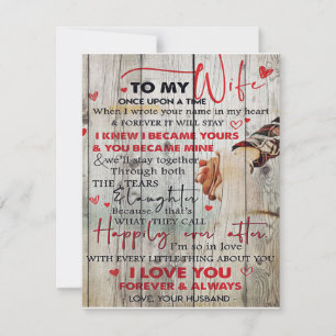 Convite Decoração ideal   Carta À Minha Esposa   À Min