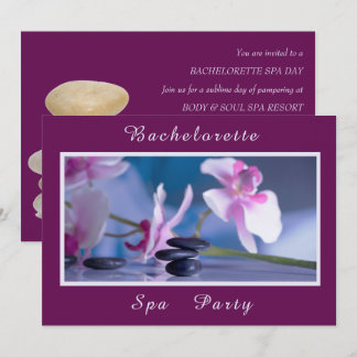 Convite Decorações de Spa Dia de Spa de Solteira