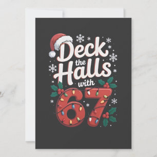Convite Decore os Corredores Com 6 7 Natal Divertido Seis