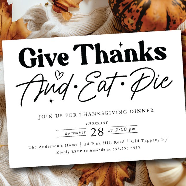 Convite Deem aos Obrigados o Dia de Ação de Graças (Criador carregado)