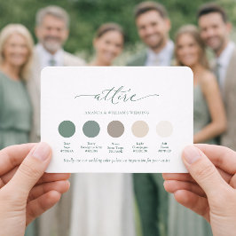 Convite Deep Sage Wedding Attire Color Palette