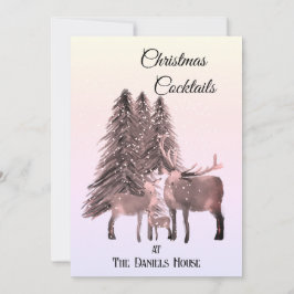 Convite Deer no Caqueteiro de Natal da Neve