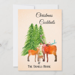 Convite Deer no Caqueteiro de Natal da Neve