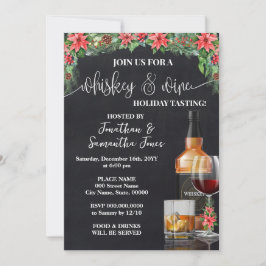 Convite Degustação de Whisky e Vinho Festa de Natal