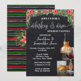Convite Degustação de Whisky e Vinho Festa de Natal