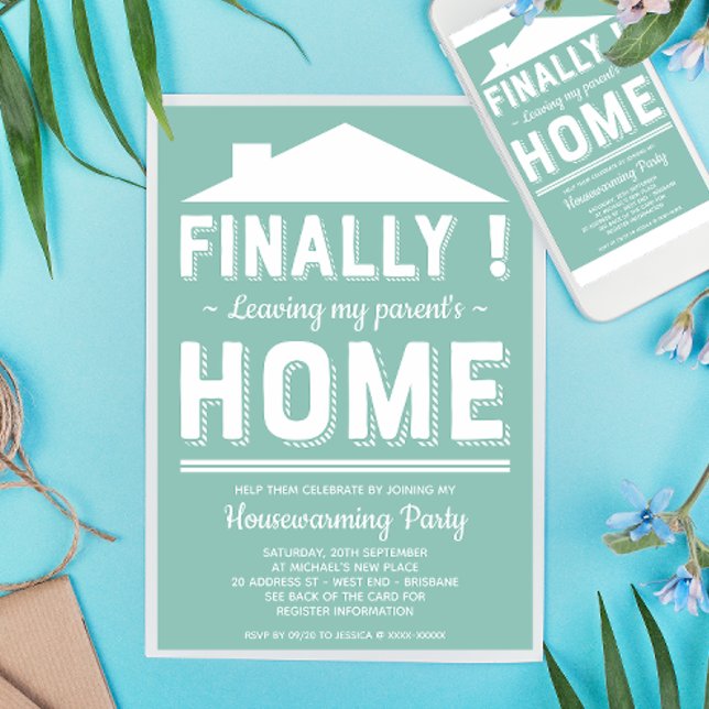 Convite Deixando Minha Casa Parceira Festa Engraçada (Inspired on a truth story! :-D)