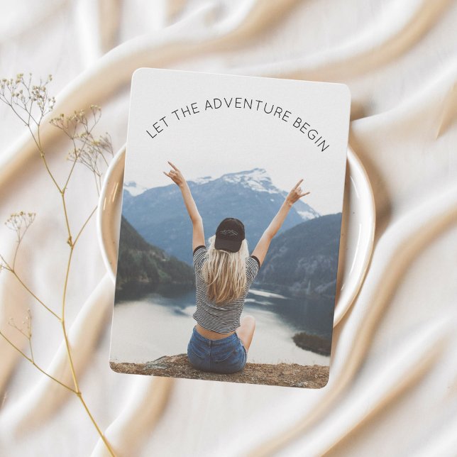 Convite Deixe a aventura começar a festa de despedida (Criador carregado)