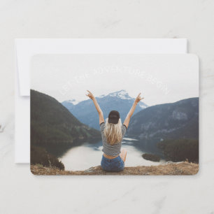 Convite Deixe a Aventura Começar Festa de Despedida de Fot