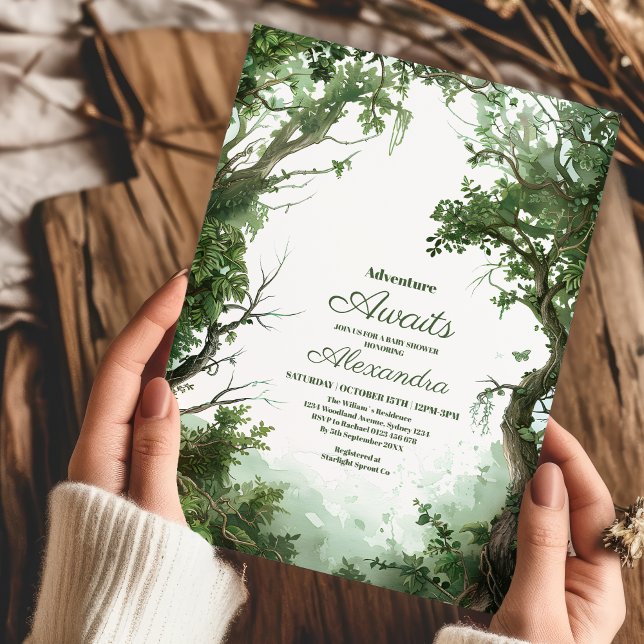 Convite Deixe A Aventura Começar O Chá de fraldas Dos Rapa (Criador carregado)