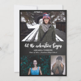 Convite Deixe A Aventura Começar O Quadro | Formando