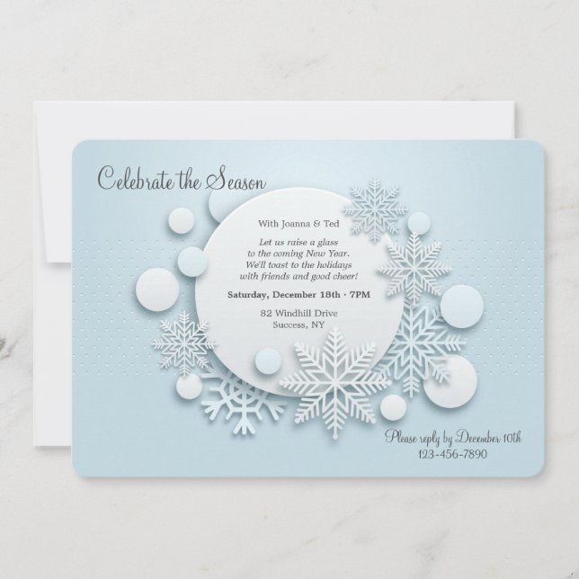 Convite Deixe Nevar (Frente)