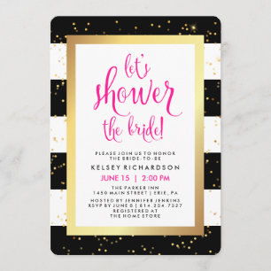 Convite Deixe-nos regar o chá preto do ouro branco da