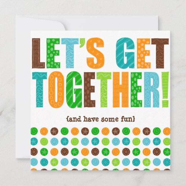 Convite Deixe-nos reunir! (Frente)