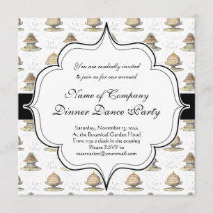 Convite Deixe-os comer franceses Marie Antoinette do