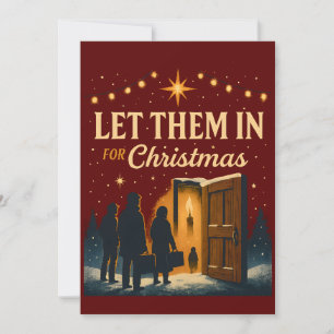 Convite Deixem Eles Entrar para o Design de Natal