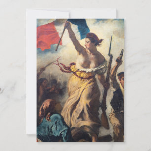 Convite Delacroix - A Liberdade Liderando o Povo Close-up