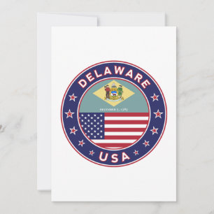 Convite Delaware, t-shirt Delaware, adesivo Delaware