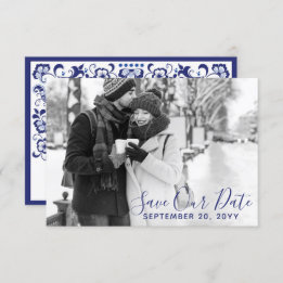 Convite Delfts Blauw | Foto Save The Date Delft Blue