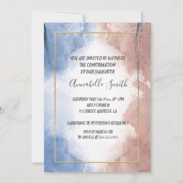 Convite Delicar alude de aquarela a ondas CONFIRMAÇÃO