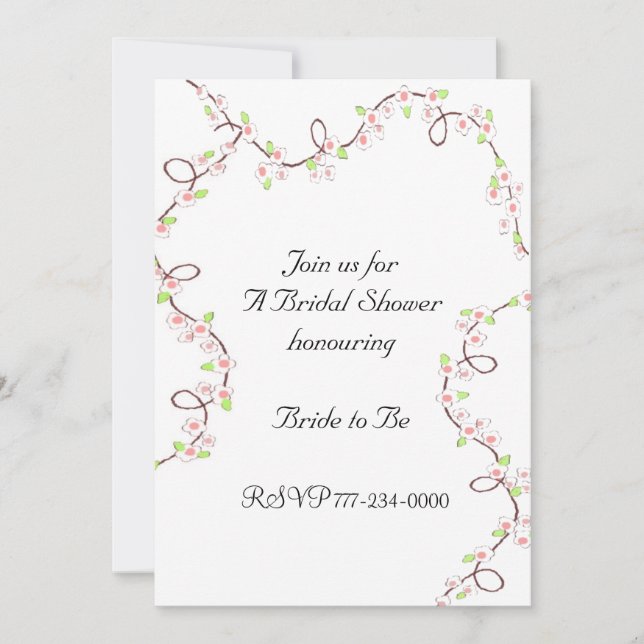 Convite Delicar Chá de panela do Flor (Frente)