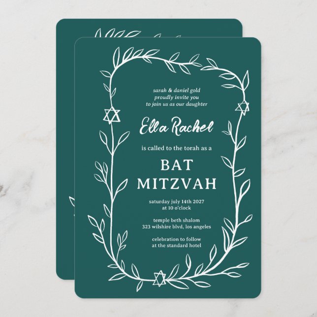 Convite Delicar Código QR PERSONALIZADO do Bar Botânico Ba (Frente/Verso)