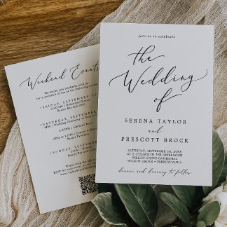 Convite Delicar Eventos de Fim de Semana Preto Casamento d